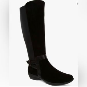 Karen Scott Vodaa Black Riding Boots Women’s Knee-High Size 6M NIB Faux Leather
